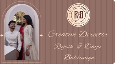 Top bridal makeup artists in vadodara, Rajesh & Daya Baldaniya at R&D Bridal Makeup Salon & Studio