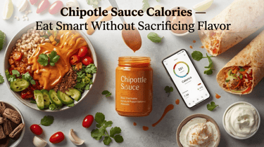 Chipotle sauce calories guide showing burrito bowl, high-calorie burrito, sauce variations, and calo