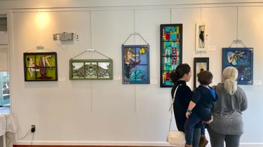 Display the first wall art panel for the gallery