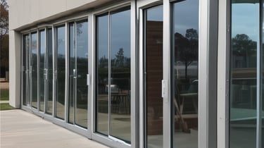 Modern windows and doors installed in a stylish home.