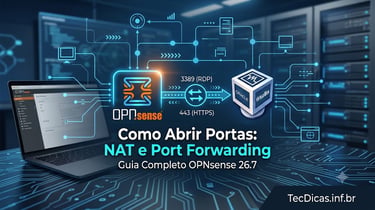 Como Abrir Portas no OPNsense 26.7: Guia de NAT e Port Forwarding