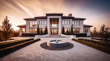 Modern luxury mansion exterior in Los Angeles curated by The LA Connector for executive relocation, 