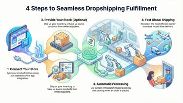 Dropshipping fulfillment flow
