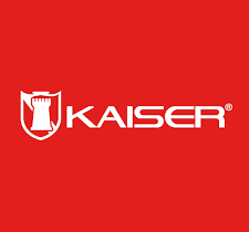 Logotipo oficial de Kaiser, bocinas y electrónica 
