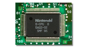 S-CPU, CPU principal do SNES, uma Ricoh 5A22 é um microprocessador de 8/16 bits produzido pela Ricoh