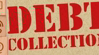 Debt Collection Sign with Contact blocks