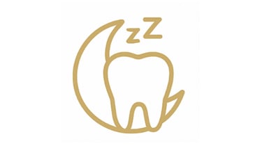 Sleep apnea and dental specialist icon: appliances, implants, periodontics