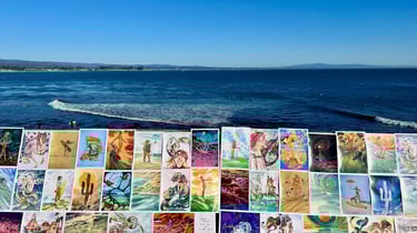 Ocean view and art paintings