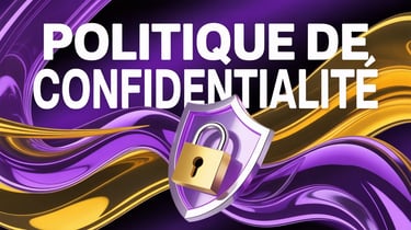 Politique de confidentialité: cadenas d'or et bouclier pour la protection et la sécurité des données