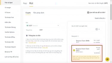 Xác nhận thông tin rút tiền từ Binance về Alo88