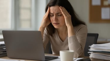 Woman practicing mindfulness meditation for stress relief