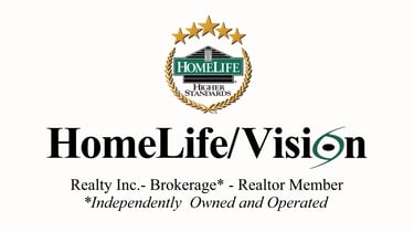 HomeLife/ Vision Realty Inc. logo.