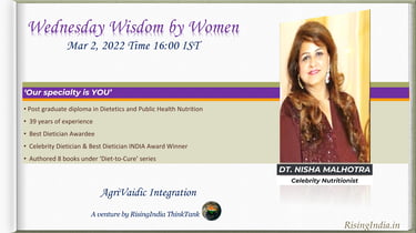 AVI Arogya's Nutrition Management Series featuring India's TOP Nutritionist Dt Nisha Malhotra
