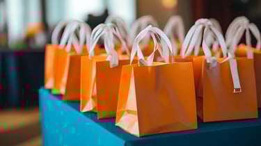 goodie bag wellness focused gifts chance to win health expo prizes fair focused items take home bags