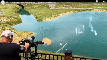 M-134 Mini Gun vs R/C Planes