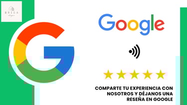 COMPARTE TU EXPERIENCIA CON NOSOTROS Y DÉJANOS UNA RESEÑA EN GOOGLE