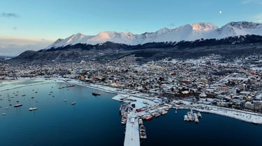 Aerial Photo of Ushuaia, Tierra del Fuego, Argentina