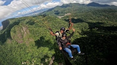 voo duplo de parapente