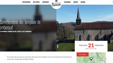 journées patrimoine 2025 Creuse Tourisme