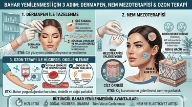 Bahara hazırlık için cildimizi mezoterapi ile yenileyebiliriz.