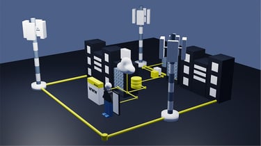 IT RAN 3D Network Diagram
