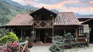 restaurante rural y hospedaje en las montañas, ubicado en Cajamarca Colombia