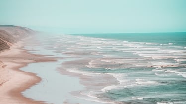 restorative walk along a beautiful beach