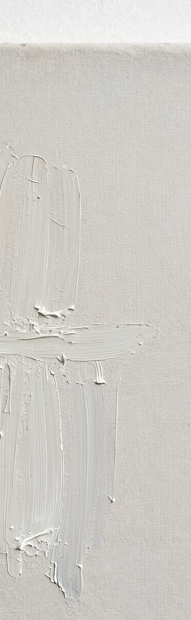Detailed close-up of a contemporary abstract painting on canvas, showing thick impasto brushstrokes, fine fabric grain, and natural light catching the physical texture.