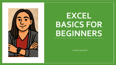 a woman with her arms crossed and the words exceling basics for excel excel