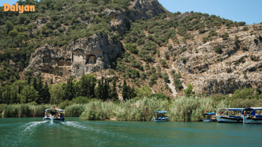  Lycian Rock Tombs in Dalyan