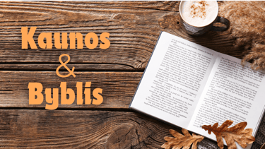 a book with a cup of coffee and a book