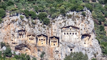 Kaunos ancient city view