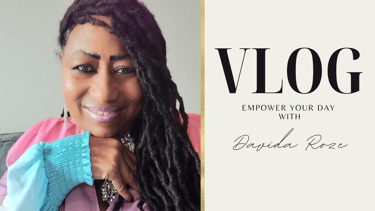 a woman with long hair and a pink shirt Vlog empower your day with davida roze