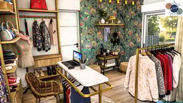 projection showroom vêtements