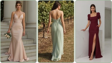 3 robes ideal morphologie en X demoiselle d'honneur