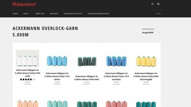 a website page with a bunch of different colored bottles