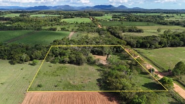 1 Hektar Grundstück mit Teich, Obstbäumen, Brunnen & Stromanschluss – Bei Independencia, Paraguay