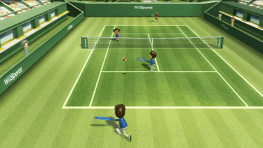 Capture d'écran du tennis dans Wii Sport