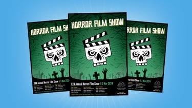 Horror Film Show poster design