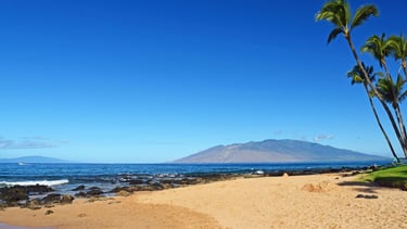 foto da praia kaanapali em lahaina no havaí