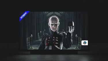 Pantalla de estreno de la película Hellraiser Pinhead