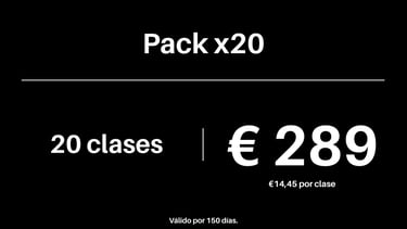 pack 20 clases