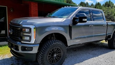 A truck with complete restoration from D and P auto detailing