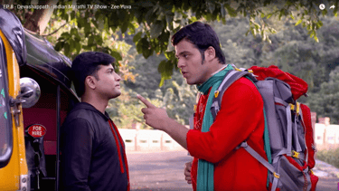 Shared screen with Great Actor Kshitish Date in 'Deva Shappath' on 'Zee Yuva'