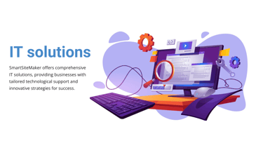 a computer screen with a computer and a keyboard