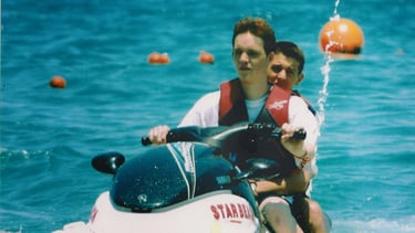 Gregory & Stéphane à Star Beach Crète 2003