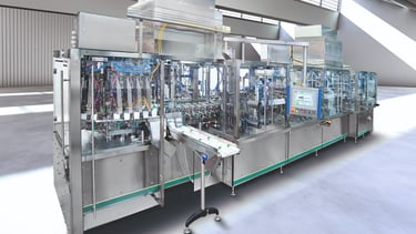 alt="Verpackungsanlagen für effektive Verpackung von Blister-Tabletten"