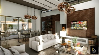 Design interior living open space