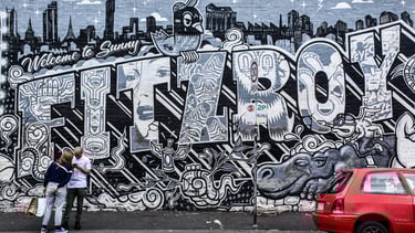 Mural by Everfresh in Fitzroy, Melbourne