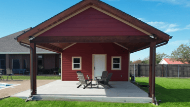 Huge Patio with Chair and Concrete Flooring